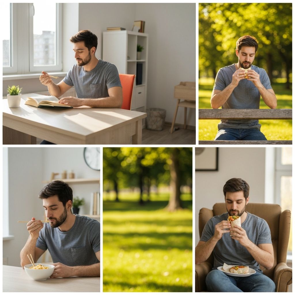 Verschiedene Orte des Essens